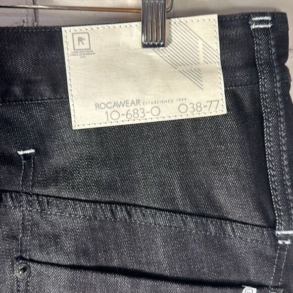 Rocawear Men's Gothic Emo Grunge Regular Fit Skater Jeans 10-683-0 White Label - Picture 4 of 11